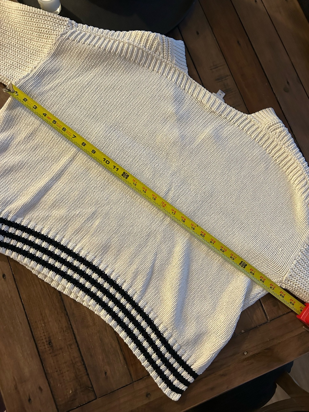 Anthropologie Maeve Catch of the Day Viral Linen Preppy Sweater M - Picture 13 of 15